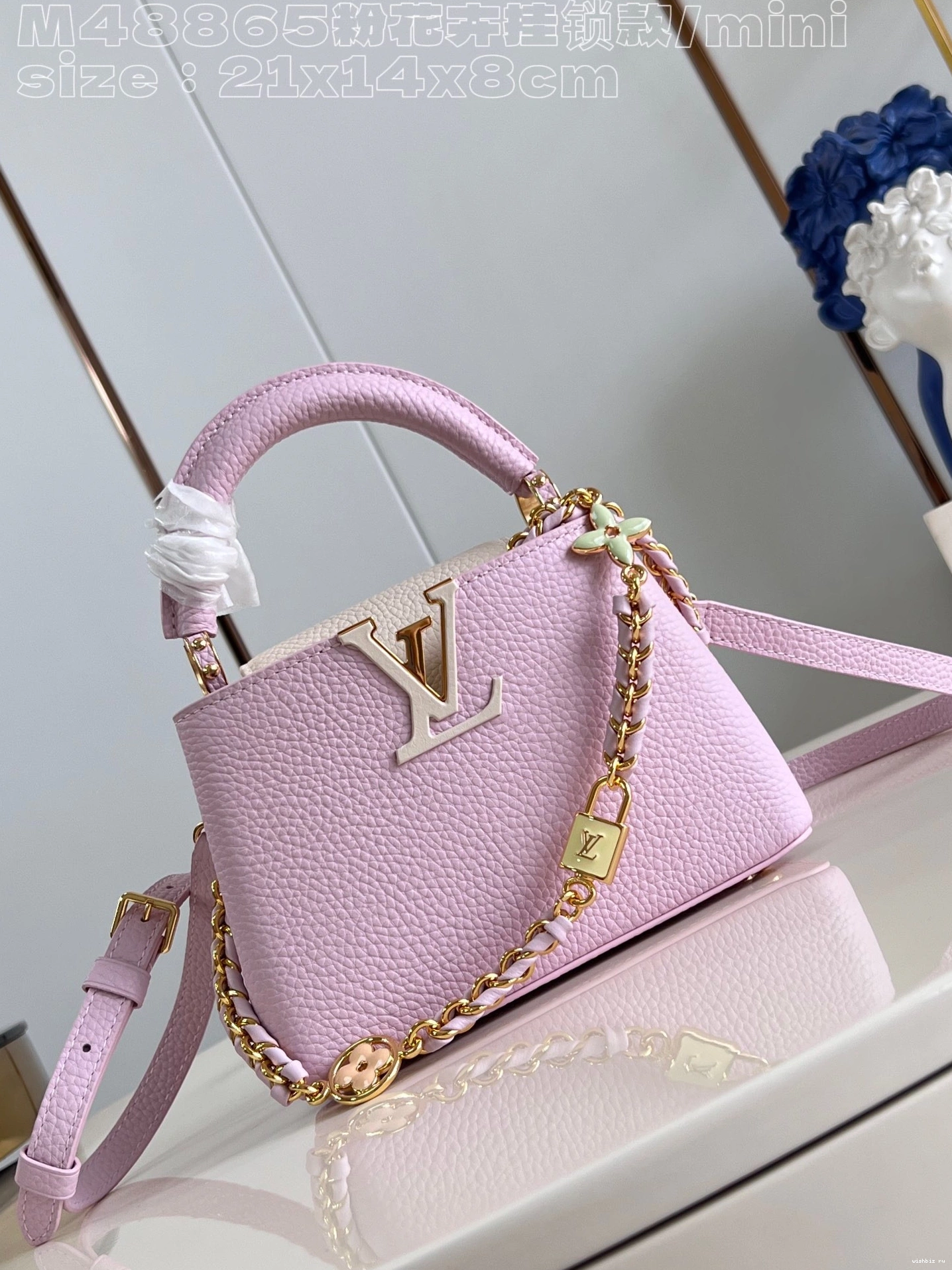 WIS MINI-21*14*8CM VUITTON CAPUCINES LOUIS 0208